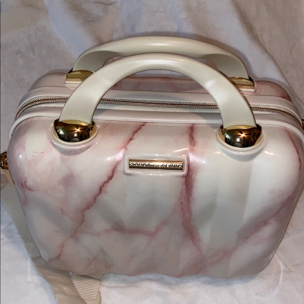 Elegant Cream and Pink Women's Bag
